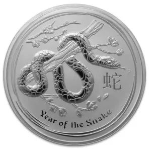 Year of The Snake Sølvmynt 1 kilo 2013 i kapsel
