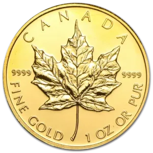 Gold Maple leaf 1 ozt Ulike år